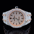 LuxyThrone jewellery Iced Out Diamond Watch, Full Moissanite AP  Mens Wrist Watch