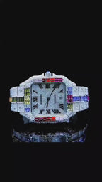 Moissanite Watch Fully Iced Out | Sleek Round Dial for Men & Women | Luxythrone