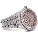 Custom By Luxythrone Hip Hop Style | Two Tone lced Out | Moissanite Diamond Watch | Real Diamonds