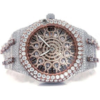 Custom By Luxythrone Hip Hop Style | Two Tone lced Out | Moissanite Diamond Watch | Real Diamonds