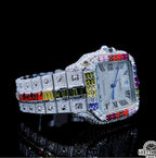 Moissanite Watch Fully Iced Out | Sleek Round Dial for Men & Women | Luxythrone