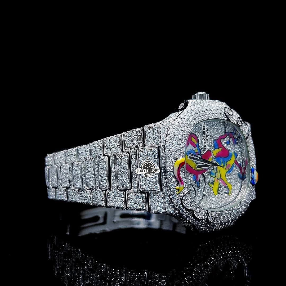 Top Quality Diamond Moissanite Watch | on Factory Price DEF Moissanite Diamond Iced Out Watch