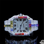 Moissanite Watch Fully Iced Out | Sleek Round Dial for Men & Women | Luxythrone